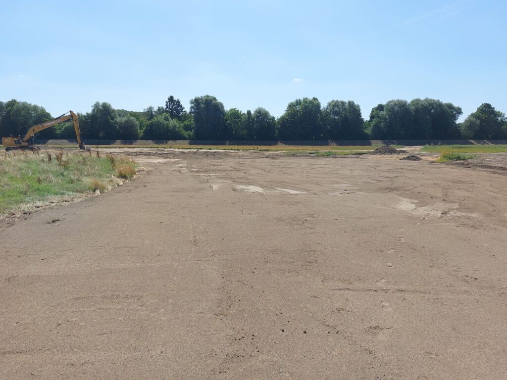 Fertiggestellte Sekundäraue im südlichen Teil der Fürstenwiese